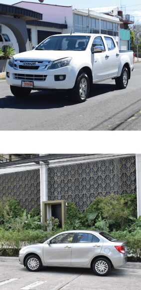 renting de pick ups y sedanes